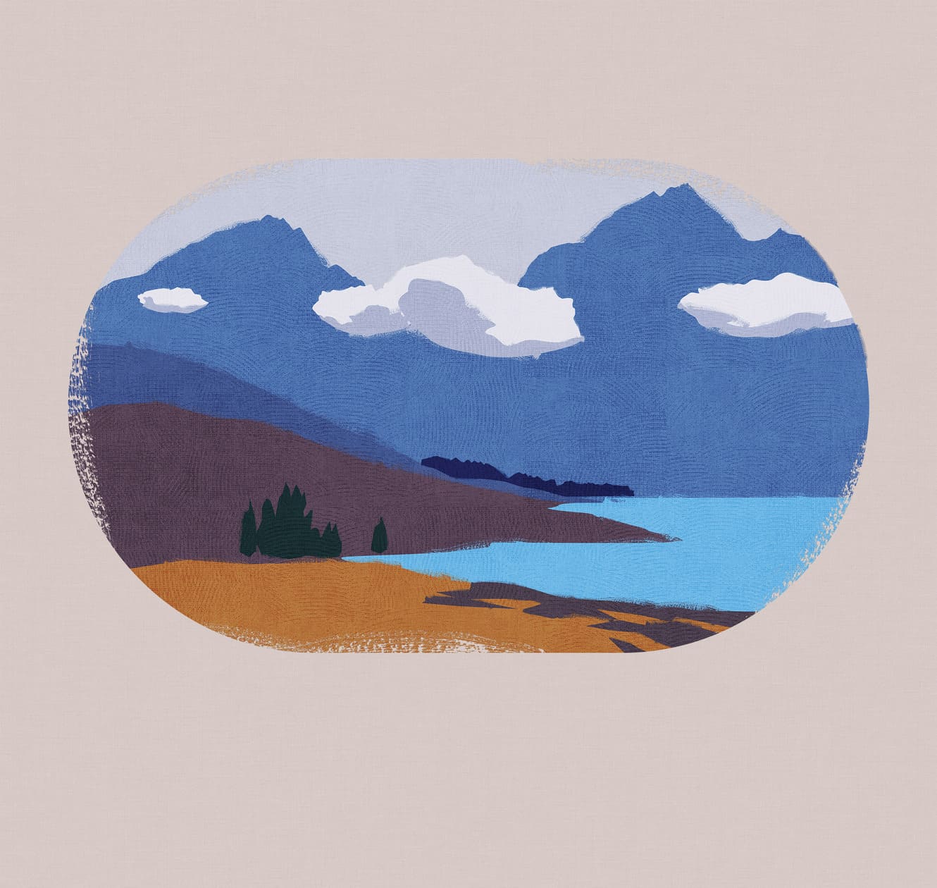 Панно Luna Круиз Путешествие в интерьере Вершины CRZ2 001 3×2